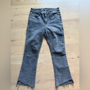 TAGS boutique grey jeans with frayed hem